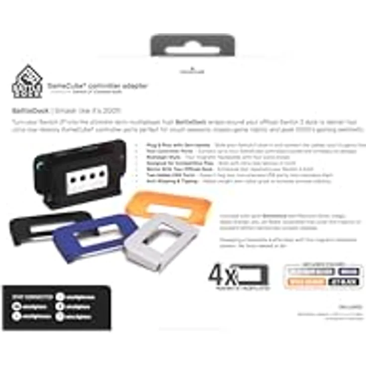 Retro Fighters RF Battle Dock für Nintendo Switch 2, Adapter mit 4 GameCube-Controller-Ports und austauschbaren Faceplates – Bild 12