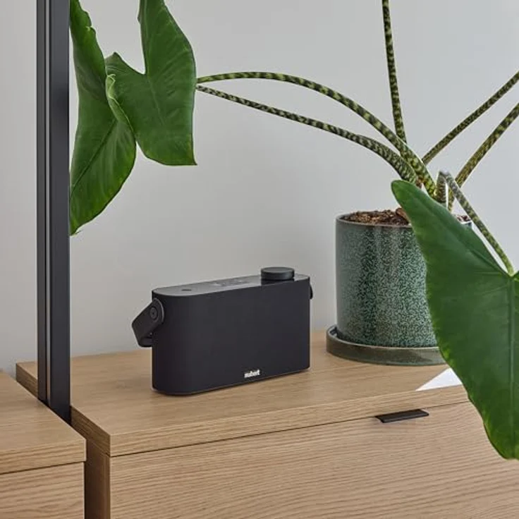 Nubert nuGo! ONE+ | Bluetooth-Lautsprecher Schwarz | Akku für 24h Laufzeit | Integriertes Radio mit DAB+ und UKW/FM | 2,9" IPS-Display | IPX5 Spritzwasserschutz | Mit Tragegriff – Bild 5