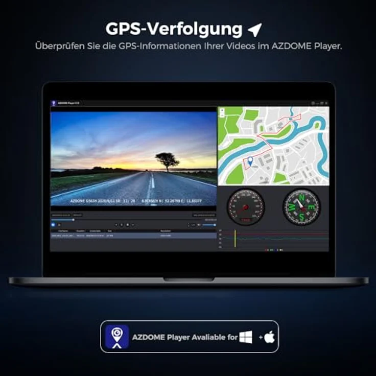AZDOME Autokamera mit 4K Auflösung, WiFi Dashcam mit GPS und Loop-Aufnahme, Dash Cam mit 170° Weitwinkelobjektiv und Nachtsicht, Dash Camera mit G-Sensor, Parkmonitor und Bewegungserkennung(GS63H) – Bild 4