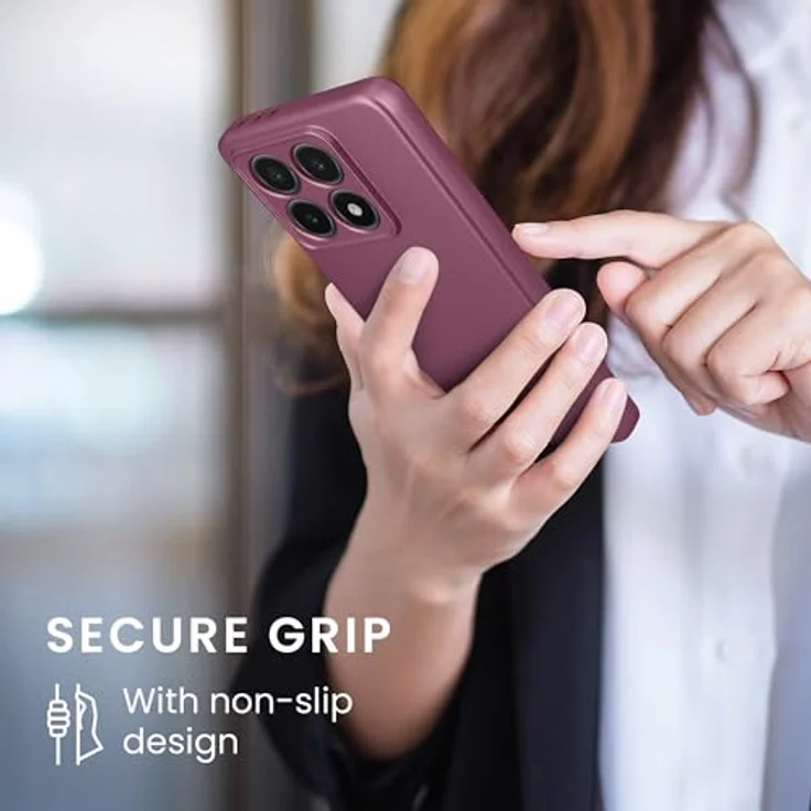 kwmobile Handyhülle kompatibel mit Xiaomi 14T, weiche Silikon Case in metallic schimmerndem Metallic Lavendel, rutschfest und reißfest – Bild 4