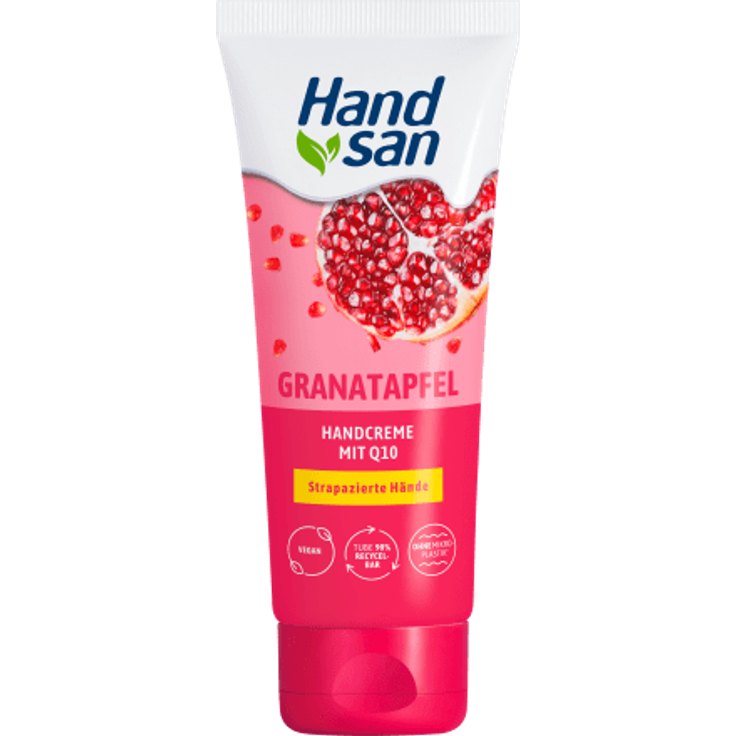 Handsan Handcreme Granatapfel mit Q10, strapazierte Hände, 90 ml