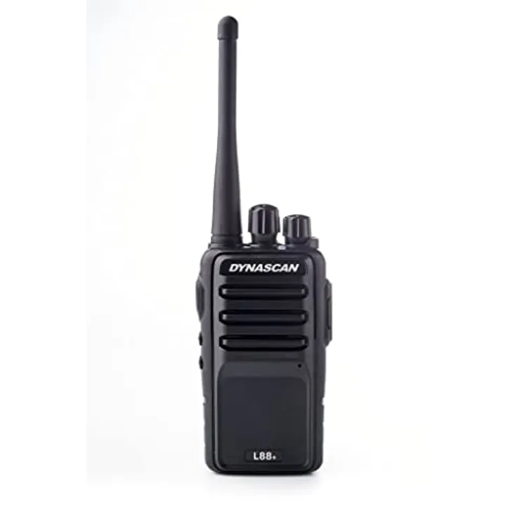 DynaScan L088 PMR Walkie-Talkie, schwarzes Handfunkgerät mit 16 Kanälen und VOX-Funktion