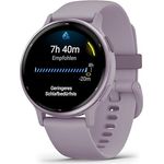 Garmin Vivoactive 5 AMOLED GPS Smartwatch mit Fitness- und Gesundheistfunktion, Musik, Orchidee/Orchidee mit Silikonarmband