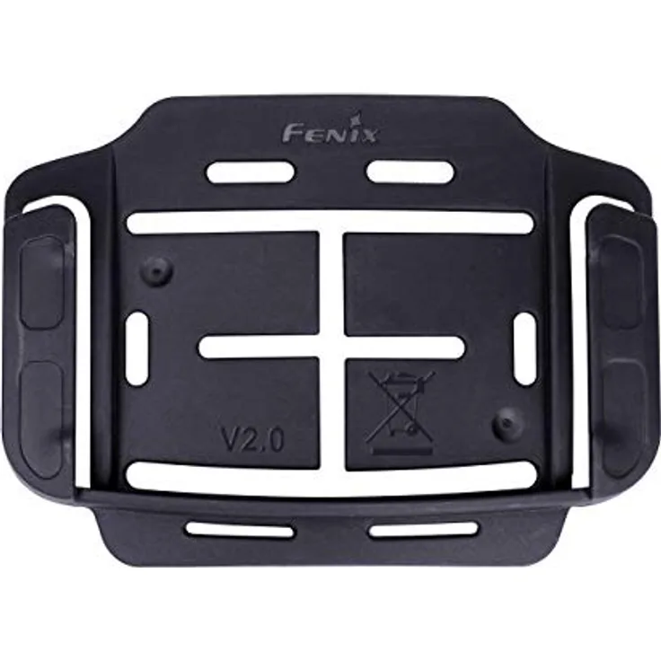 Fenix ALG-03 V2.0 Helmhalterung für HL60R, HM65R & HL55, permanente Klebehalterung, Schwarz