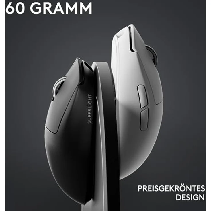 Logitech G Pro X Superlight 2 (Kabelgebunden, Kabellos), Maus, Schwarz – Bild 8