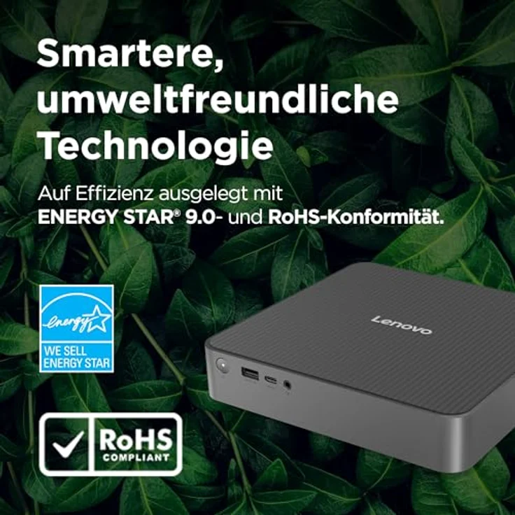 Lenovo IdeaCentre Mini 01Q8X10, kompakter Desktop-PC mit 1 TB SSD, 32 GB RAM, Snapdragon X und Windows 11, Grau – Bild 5