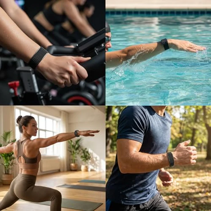 Northpoint Smart Band Fitness-Tracker, Aktivitäts- & Schlaftracker mit Herzfrequenz, 21+ Tage Akkulaufzeit, 100+ Sportmodi, wasserfest IP68, kompatibel mit Android & iPhone, ohne Abo – Bild 2