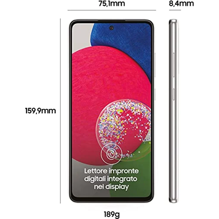 Samsung Galaxy A52s 5G Dual SIM 128GB 6GB RAM SM-A528B Awesome White, 6,5 Zoll FHD+ Super AMOLED Display, 64 MP Hauptkamera, 4.500 mAh Akku – Bild 2