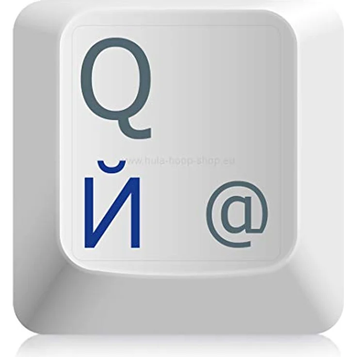 Tastaturaufkleber mit russischer Schrift, Blau – Bild 2