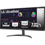 LG Electronics 34WQ500-B UltraWide™ Full HD 34" (87cm), 2560 x 1080, 21:9, AMD FreeSync™, HDR10- and VESA DisplayHDR™ 400, IPS with sRGB 99% (Typ.), Waves MaxxAudio®, 5ms GtG - Schwarz Office-Monitor