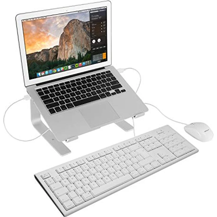 Macally QKEY-UK, erweiterte USB-A 105-Tasten-Tastatur mit Ziffernblock für Mac, UK QWERTY-Layout, weiß – Bild 9