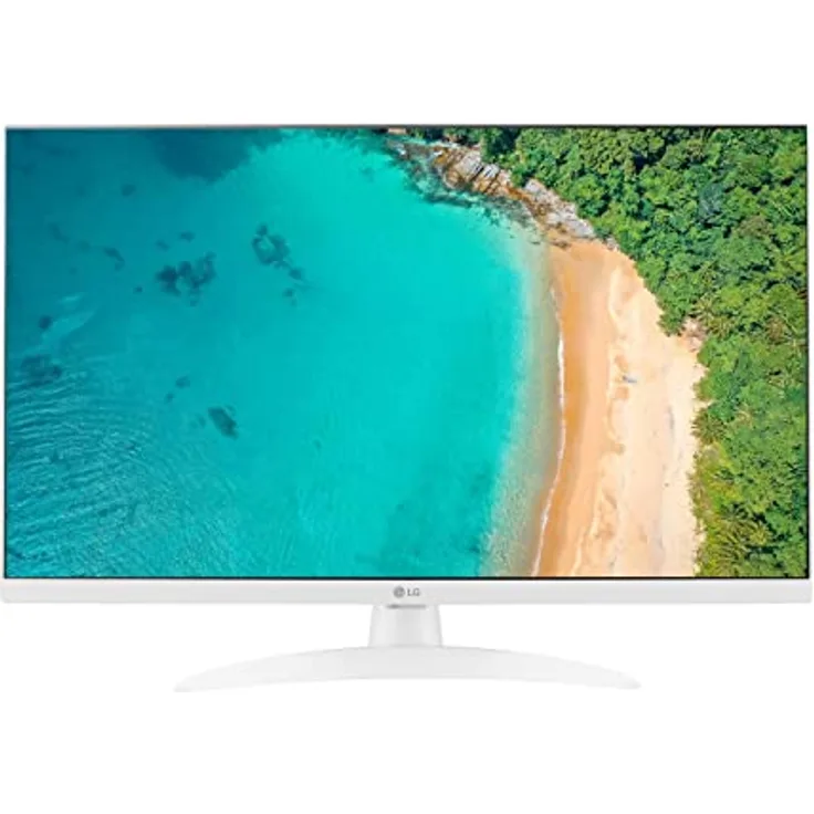 LG 27TQ615S-WZ, 27 Zoll LED-Monitor mit TV Tuner, Full HD, Weiß