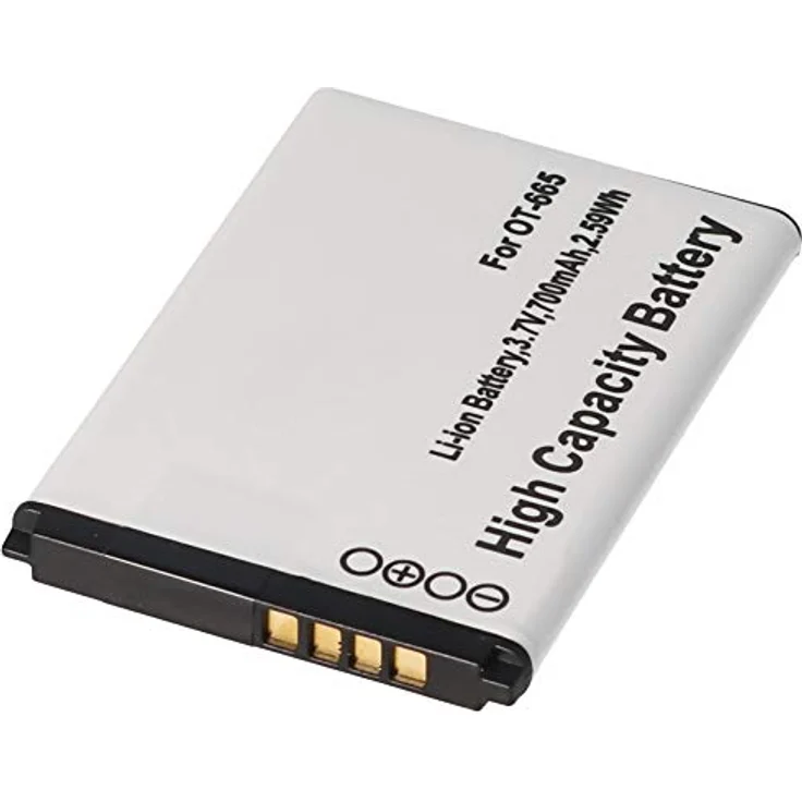 AccuCell Akku kompatibel mit Alcatel One Touch OT-665, 3,7V 700mAh Li-Ion Ersatzakku für Alcatel One Touch 2012 und Sesame II – Bild 1