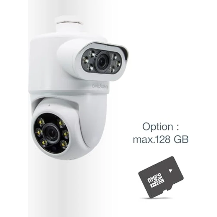 Avidsen HomeCam Dual PTZ, Motorisierte 2K-IP-Außenkamera mit zwei Objektiven, Nachtsicht und Smartphone-Benachrichtigung – Bild 9