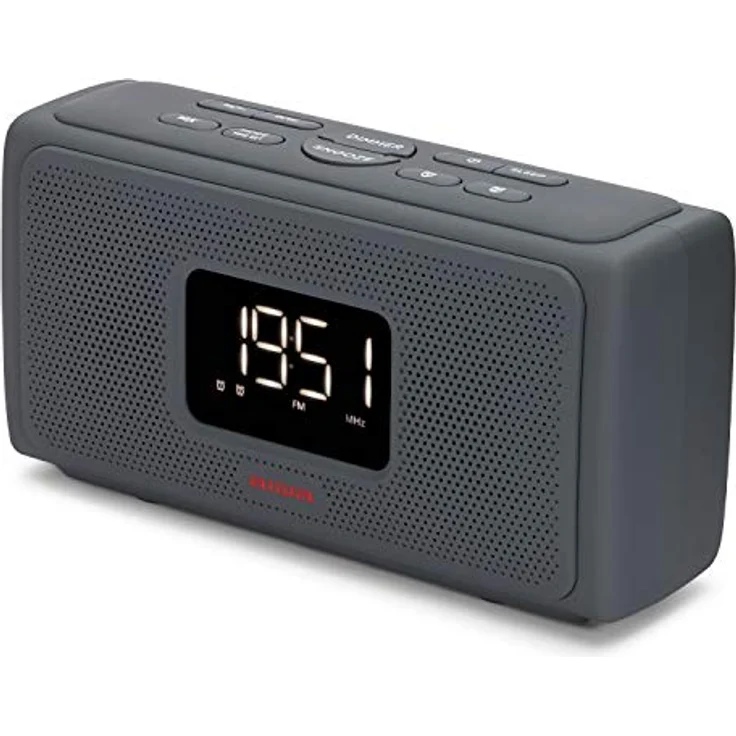 Aiwa CRU-80BT: Bluetooth-Lautsprecher mit Uhrenradio, 2 x 10 W RMS, Schwarz – Bild 5