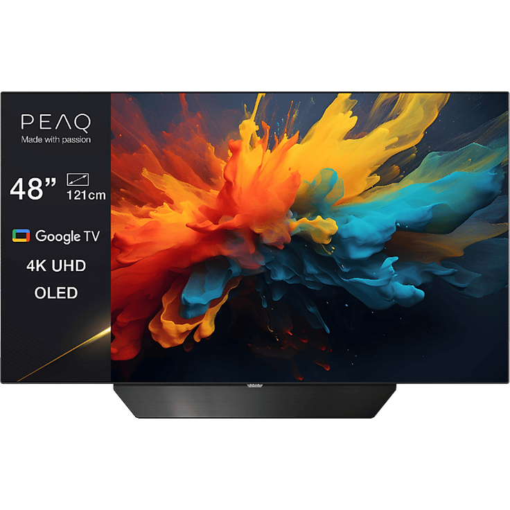 PEAQ PTV 48GOU-5024C OLED TV (Flat, 48 Zoll / 121 cm, 4K, SMART TV)