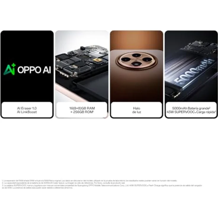 OPPO Reno12 F 4G Smartphone in Cosmos Ringdesign, 6.67 Zoll AMOLED FHD+ Bildschirm, 5000-mAh-Akku und AI-Technologie, blau – Bild 4