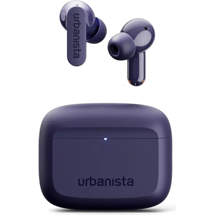 Urbanista Palo Alto True Wireless Stereo (TWS) In-Ear Kopfhörer Violett mit adaptivem ANC und 6 Mikrofonen