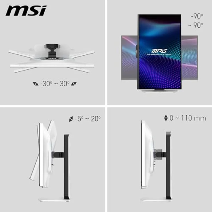MSI MPG 274URDFWDE E16M 27 Zoll 4K (UHD) DualMode Rapid IPS miniLED 16:9 160 Hz Gaming Monitor – Bild 4