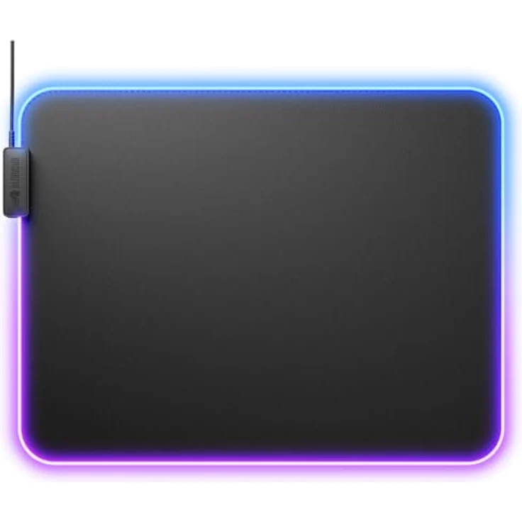 Glorious Mouse Pad 2 GLED XL, RGB Gaming-Mauspad mit 2-Zonen InfiniGlow Beleuchtung, Schwarz – Bild 2