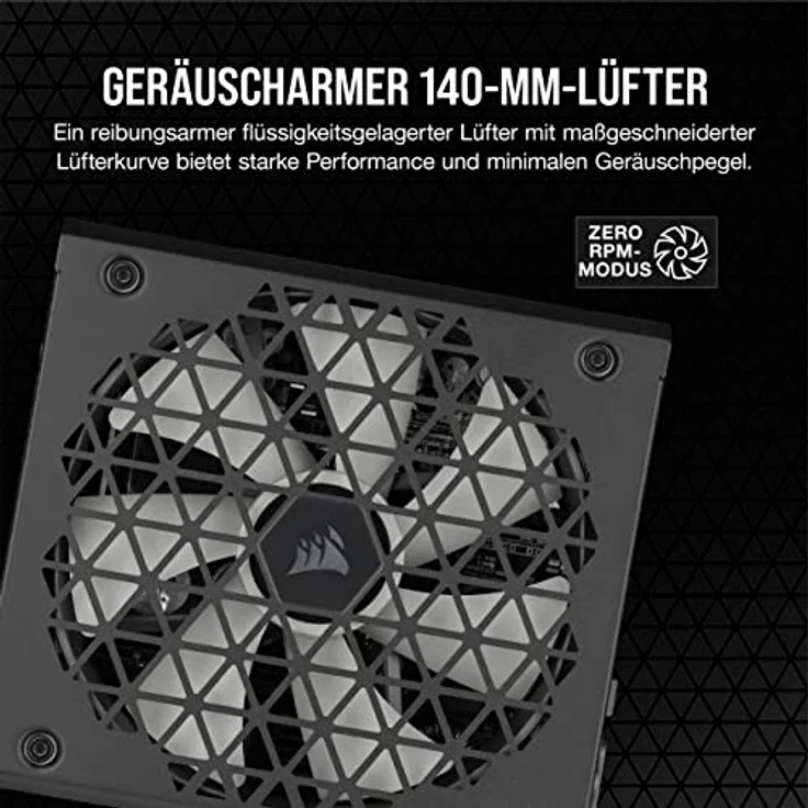 Corsair RM750x Shift Vollmodulares ATX-Netzteil - Modulare Seitenschnittstelle - ATX 3.0- & PCIe 5.0-kompatibel - Null-Drehzahl-Lüftermodus - 105°C-Kondensatoren - 80 Plus Gold-Effizienz - Schwarz – Bild 5