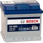 Bosch S4 002 Autobatterie 12V 52Ah 470A, wartungsfreie Säurebatterie für Kleinwagen und Mittelklasseautos