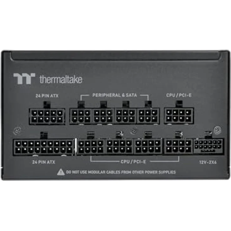 Thermaltake Toughpower PT 1000W, ATX 3.1 Netzteil mit PCIe 5.1 und 80Plus Platin, vollmodular, schwarz – Bild 4