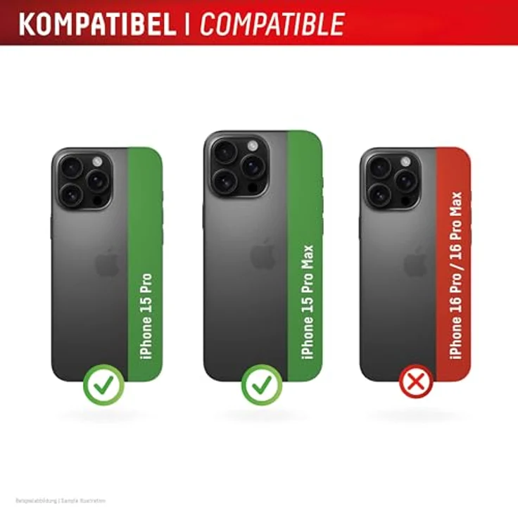 Displex Full Cover Camera Lens Glass, iPhone 16 Pro/16 Pro Max, 10H Härte, Quick Mount, 2 Stück, schmutz- und fingerabdruckgeschützt – Bild 4