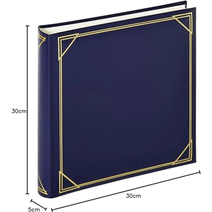 walther design MX-200-L Classicalbum Standard, Fotoalbum, blau, 30 x 30 cm – Bild 4