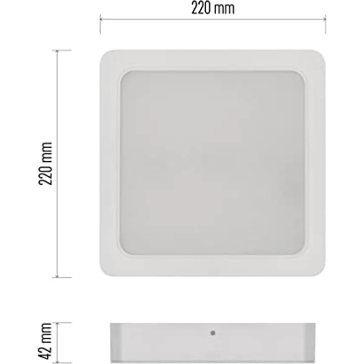 EMOS 2in1 LED Panel 18 W, Quadratische 1800 lm Deckenleuchte, Neutralweiß 4000 K, Inkl. LED-Treiber - Preisvergleich – Bild 5