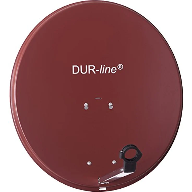 DUR-Line MDA 60cm Rot - Aluminium Satellitenschüssel mit LNB Feedhalterung - Sat Antenne Spiegel Anlage [Digital, Camping, Astra 19,2Grad, DVB-S/S2, Full HD, 4K, 3D] – Bild 2
