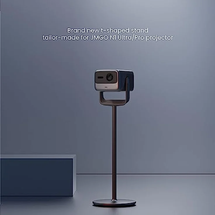 JMGO Projector Floor Stand, Beamer Halterung für N1S Modelle, grau, 135° vertikale und 360° horizontale Drehung, Aluminiumlegierung – Bild 2