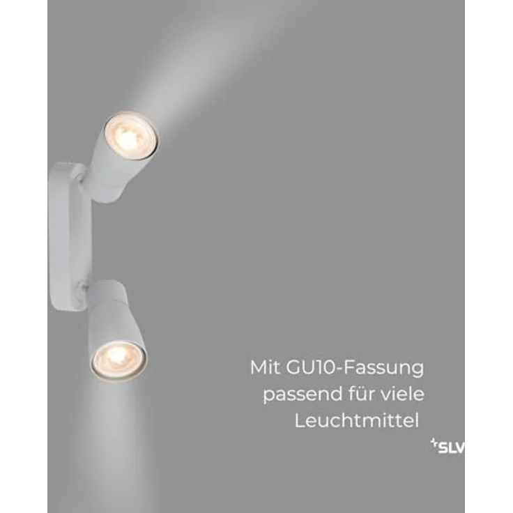 SLV PURI 2.0 DOME, Deckenleuchte, Wandleuchte, Grau, Industrieller Look, Flexibler Strahler, Aluminium/Kunststoff – Bild 3