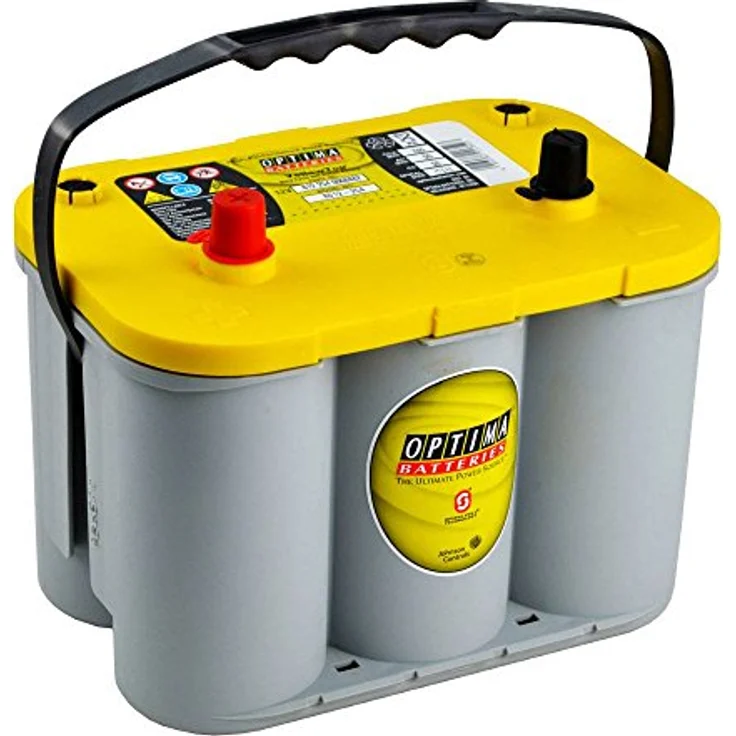Optima Yellow Top YT S - 4.2, 12V 55Ah AGM-Batterie, zyklenfest mit Spiralcell-Technologie, 765 A Kälteprüfstrom – Bild 1