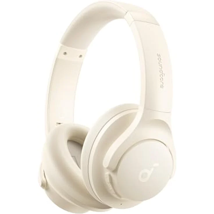 soundcore by Anker Q20i, kabelloser Bluetooth Over-Ear-Kopfhörer mit Hybrid Active Noise Cancelling, 40h Spielzeit, tiefer Bass, App-Personalisierung (Weiß) – Bild 1