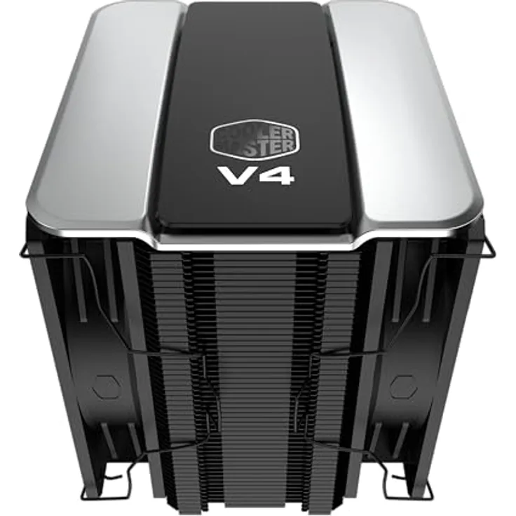 Cooler Master V4 ALPHA 3DHP, Tower-CPU-Kühler mit 4-Pin PWM Anschluss, schwarz, kompatibel mit Intel und AMD Sockeln