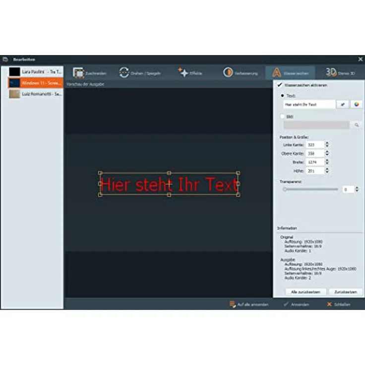Video Converter Software - Einfaches konvertieren von Video und Audio Dateien in jedes Format wie HD, 4K - Bearbeiten und verbessern Sie Ihre Videos – Bild 5