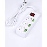 HEITECH 3 Fach Steckdosenleiste mit Überlastungsschutz - GS & TÜV geprüfte Mehrfachsteckdose mit Einzelschaltung, 1,4 Meter Kabel, 3680W - Mehrfachstecker mit Schalter - Preisvergleich