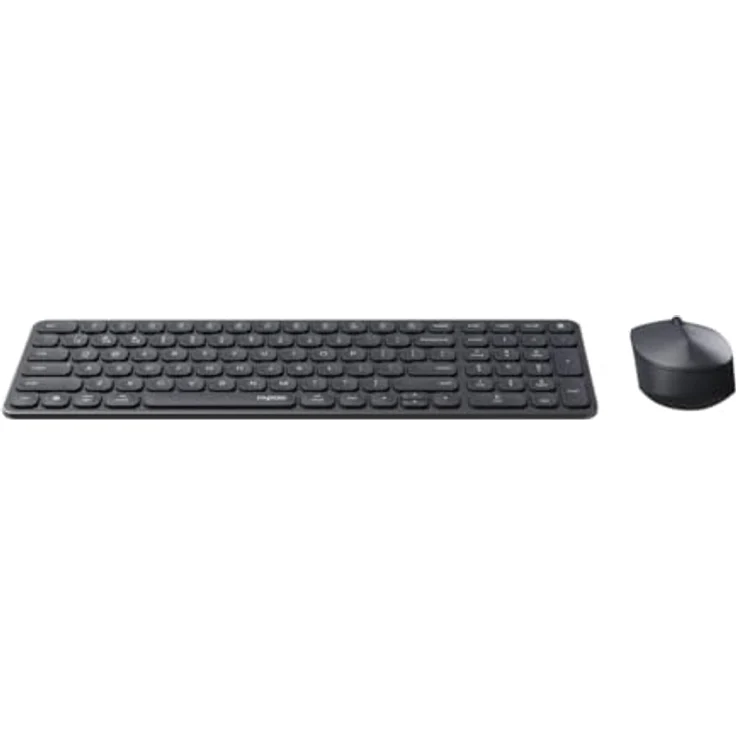 Rapoo 9710M, Kabelloses Bluetooth Tastatur-Maus Set, QWERTZ Layout, Wiederaufladbar, Aluminium Basis, Multi-Device, Dunkelgrau – Bild 3