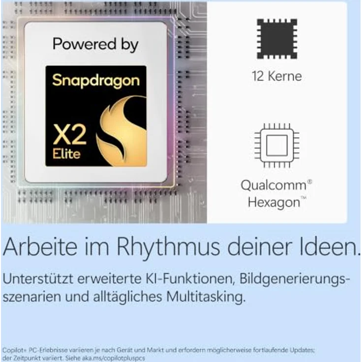 MICROSOFT Surface Laptop 8. Edition, 15 Zoll mit Qualcomm Snapdragon X2 Elite, 16 GB RAM, 1 TB SSD, Adreno™ Onboard Graphics, Windows 11 Home, lange Akkulaufzeit – Bild 4