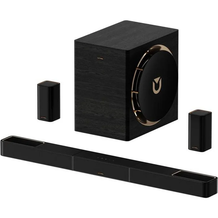 Ultimea Skywave X70 7.1.4 Soundbar mit Dolby Atmos, kabellosem 10" Subwoofer und NEURACORE™ Verarbeitung, schwarz