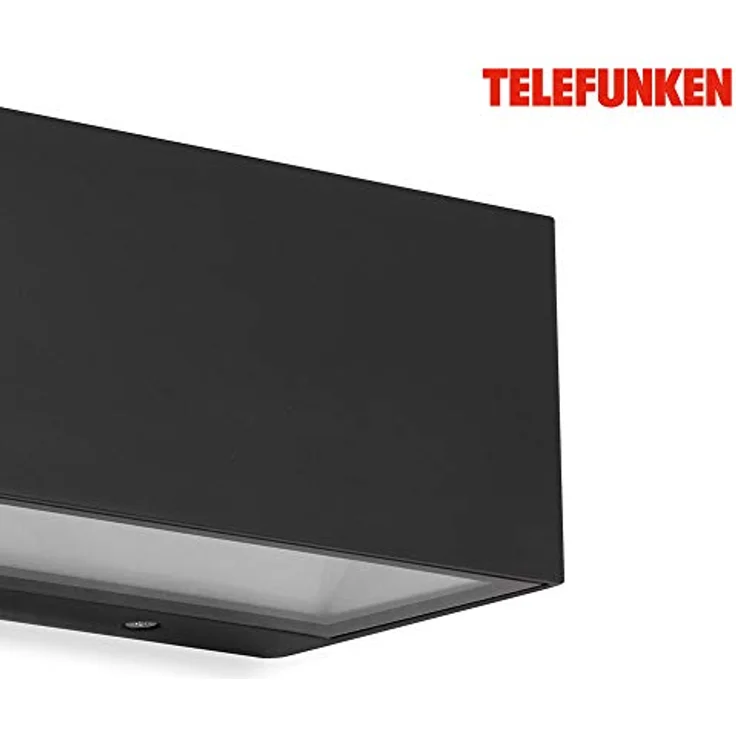 TELEFUNKEN - LED Außenwandleuchte, Außenwandlampe 1-flammig, 12 Watt, 1.200 Lumen, 4.000 Kelvin, IP44, Schwarz, 185x75x91mm (LxBxH) – Bild 4