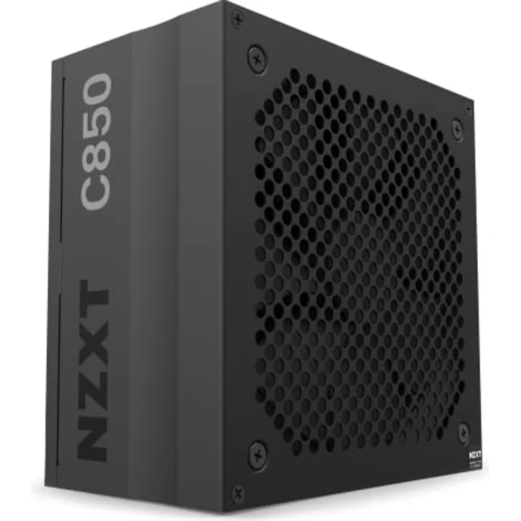 Nzxt C850 (2022) - PA-8G1BB-EU- 850-Watt-Netzteil - 80+ Gold-Zertifiziert - Hybride Silent-Fan-Steuerung - Fluiddynamische Lager - Modulares Design - Sleeved-Kabel - ATX-Gaming-Netzteil – Bild 1