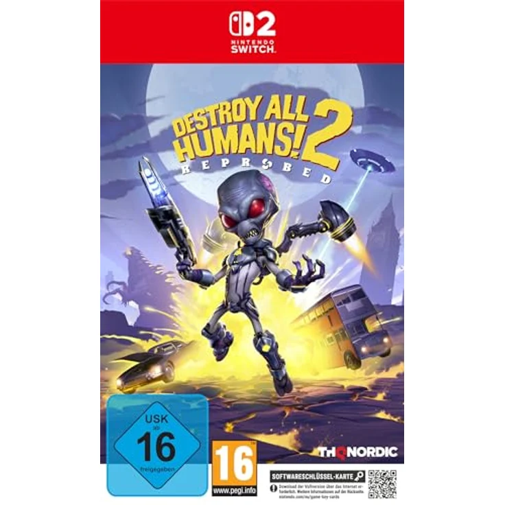 THQ NORDIC GMBH Destroy All Humans! 2 - Reprobed, Nintendo Switch 2, Open-World-Spiel mit neuen Technologien und Waffen aus den 60ern – Bild 1
