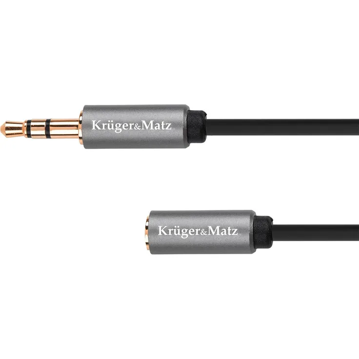 Kruger&Matz 3,5mm Klinkenkabel Basic, 180 cm, ausgezeichnete Klangqualität und hoher Bedienkomfort