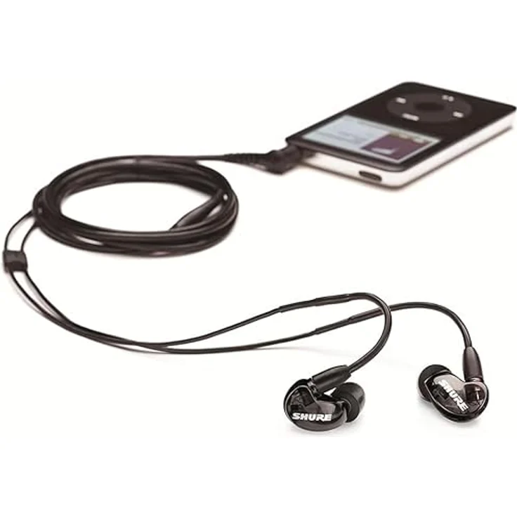 Shure SE215-K, In-ear Kopfhörer / Ohrhörer, schwarz, Premium, Sound Isolating, Geräuschunterdrückung, ein Treiber, austauschbares Kabel, dynamischer Bass – Bild 5
