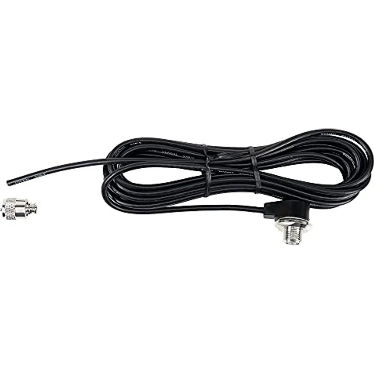 PNI T601 Verbindungskabel für CB-Antenne Typ PL mit Gewinde, PL259-Stecker, RG58-Koaxialkabel