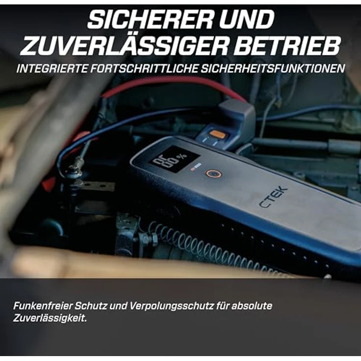 CTEK 40-625 Ladespannungs-Booster, tragbarer 12V Starthilfe mit 3000 A Spitzenstrom, inkl. USB Powerbank und LED-Taschenlampe – Bild 5