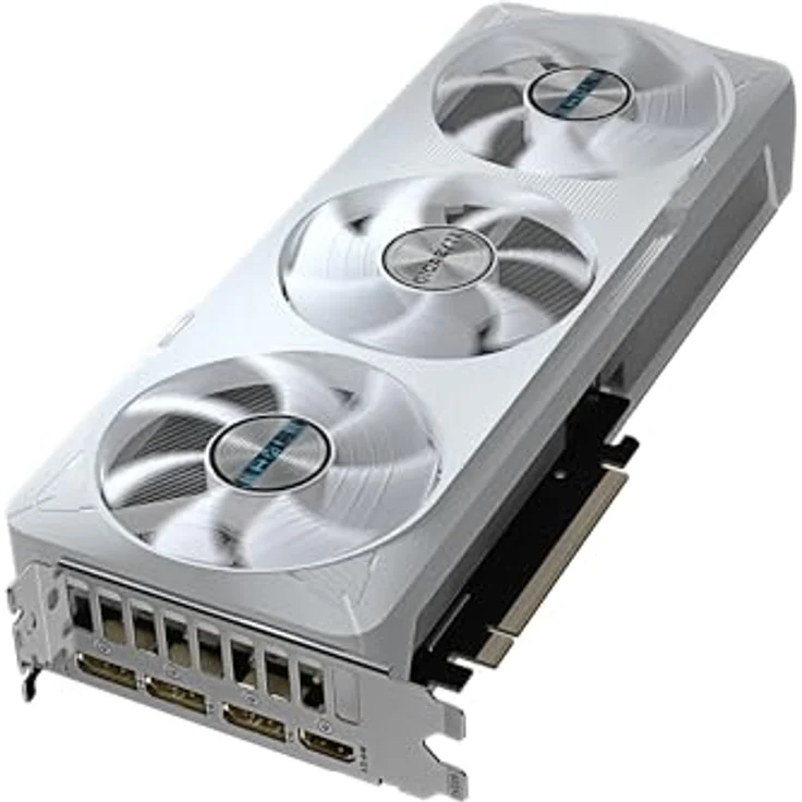 Gigabyte GeForce RTX 5070 Eagle OC Ice SFF 12G Grafikkarte - 12GB GDDR7, 192 Bit, PCI-E 5.0, 2587 MHz Core Clock, NVIDIA DLSS 4, RGB-Beleuchtung – Bild 4