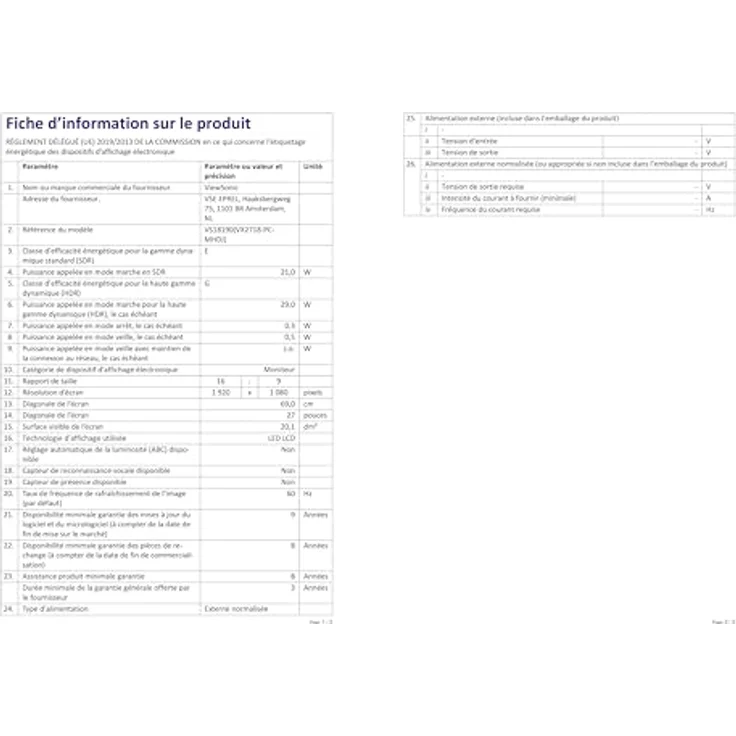 ViewSonic VX2718-PC-MHDJ 68,6 cm (27 Zoll) Curved Gaming-Monitor (Full-HD, 165 Hz, Adaptive Sync, 1 ms, HDMI, DP, geringer Input Lag, Schwarz) – Bild 2